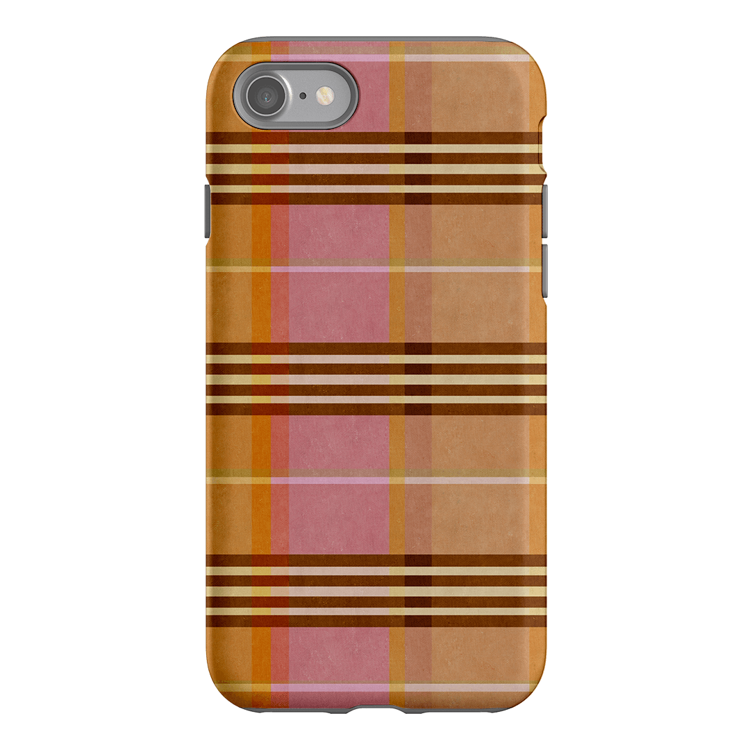 Peachy Plaid Printed Phone Cases iPhone SE / Armoured by Fenton & Fenton - The Dairy
