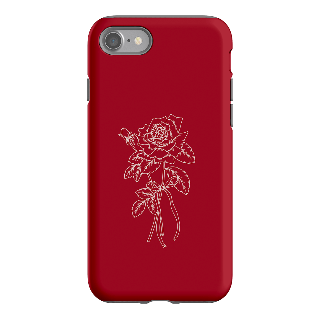 Red Rose Printed Phone Cases iPhone SE / Armoured by Typoflora - The Dairy