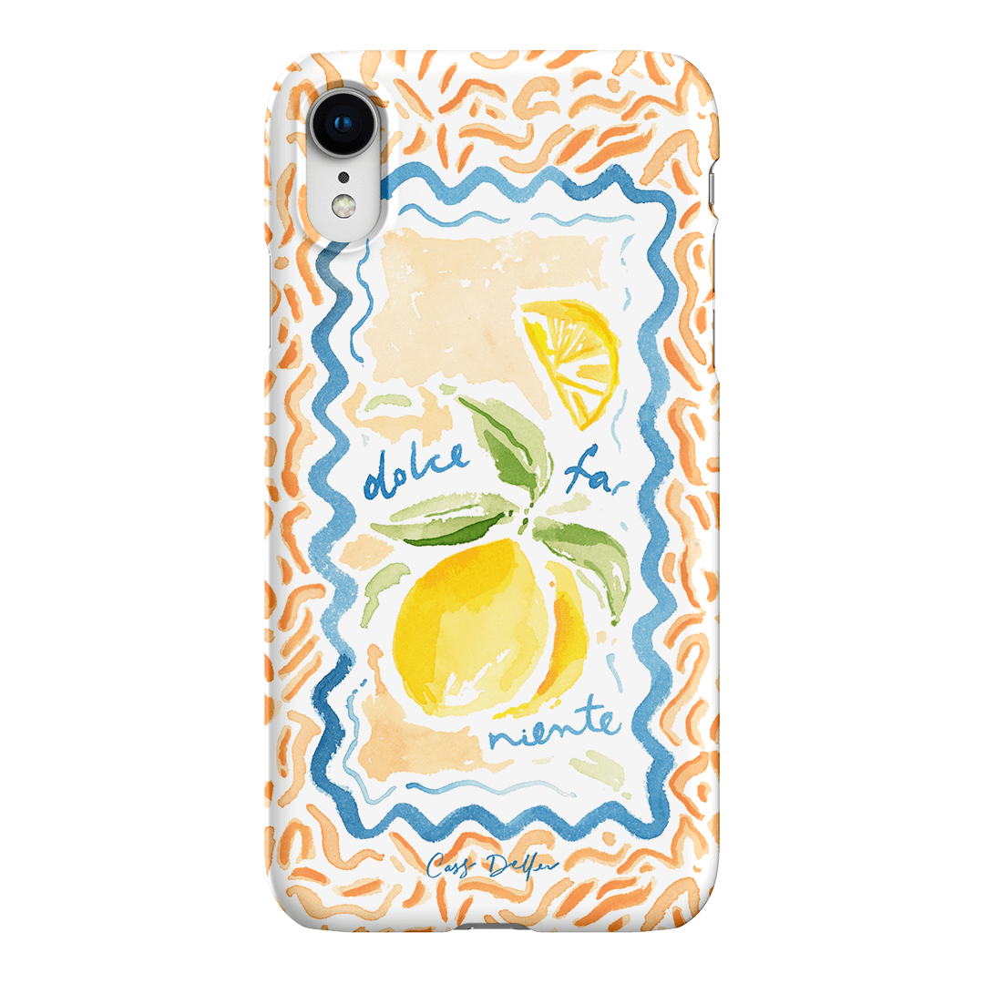 Dolce Far Niente Printed Phone Cases iPhone XR / Snap by Cass Deller - The Dairy