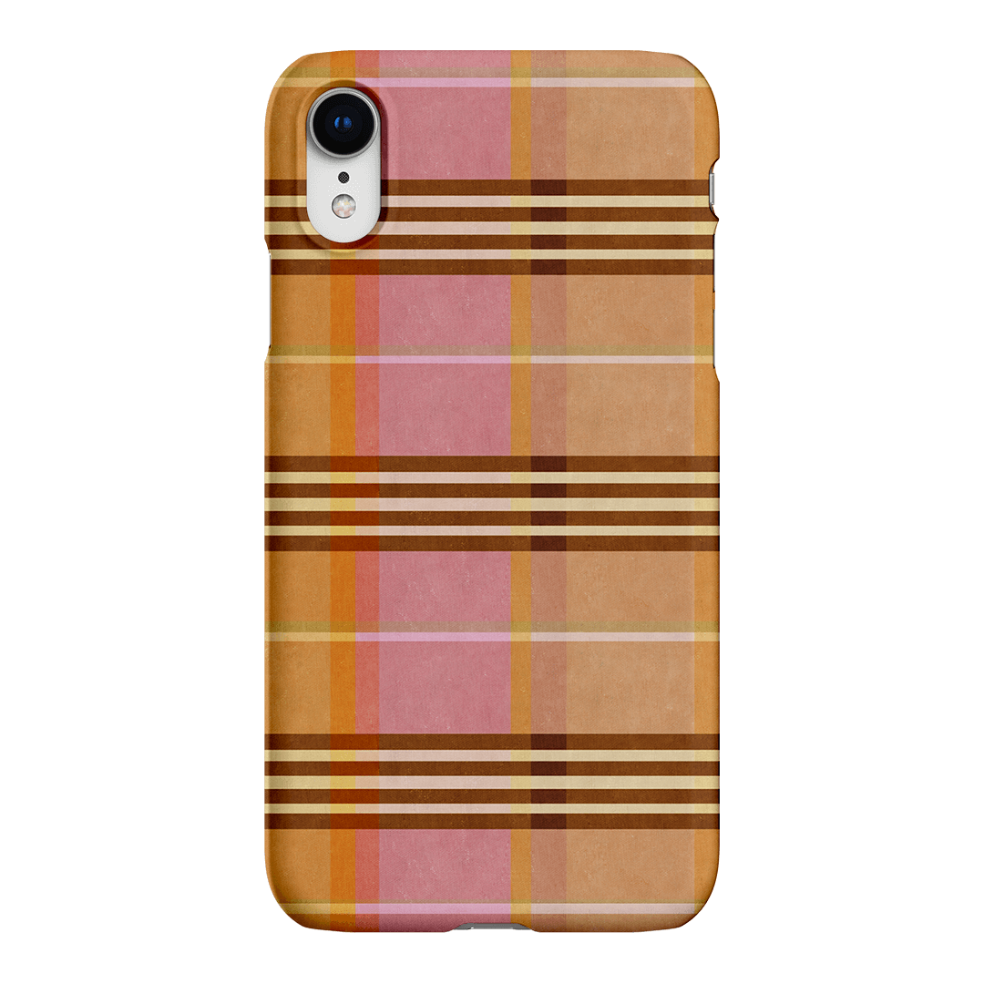 Peachy Plaid Printed Phone Cases iPhone XR / Snap by Fenton & Fenton - The Dairy