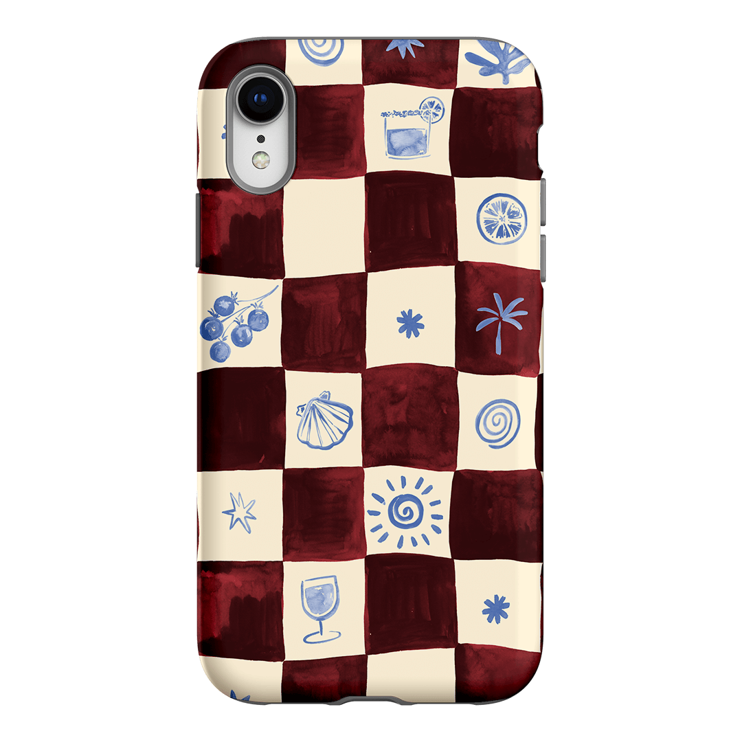 Afternoon Mezze Maroon Printed Phone Cases iPhone XR / Armoured by Charlie Taylor - The Dairy