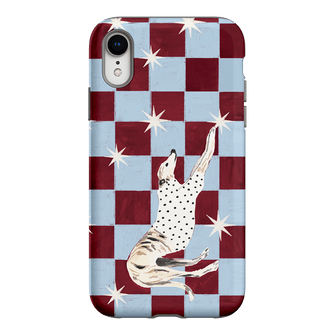 Check Greyhound Blue Printed Phone Cases iPhone XR / Armoured by Lisa Hu - The Dairy