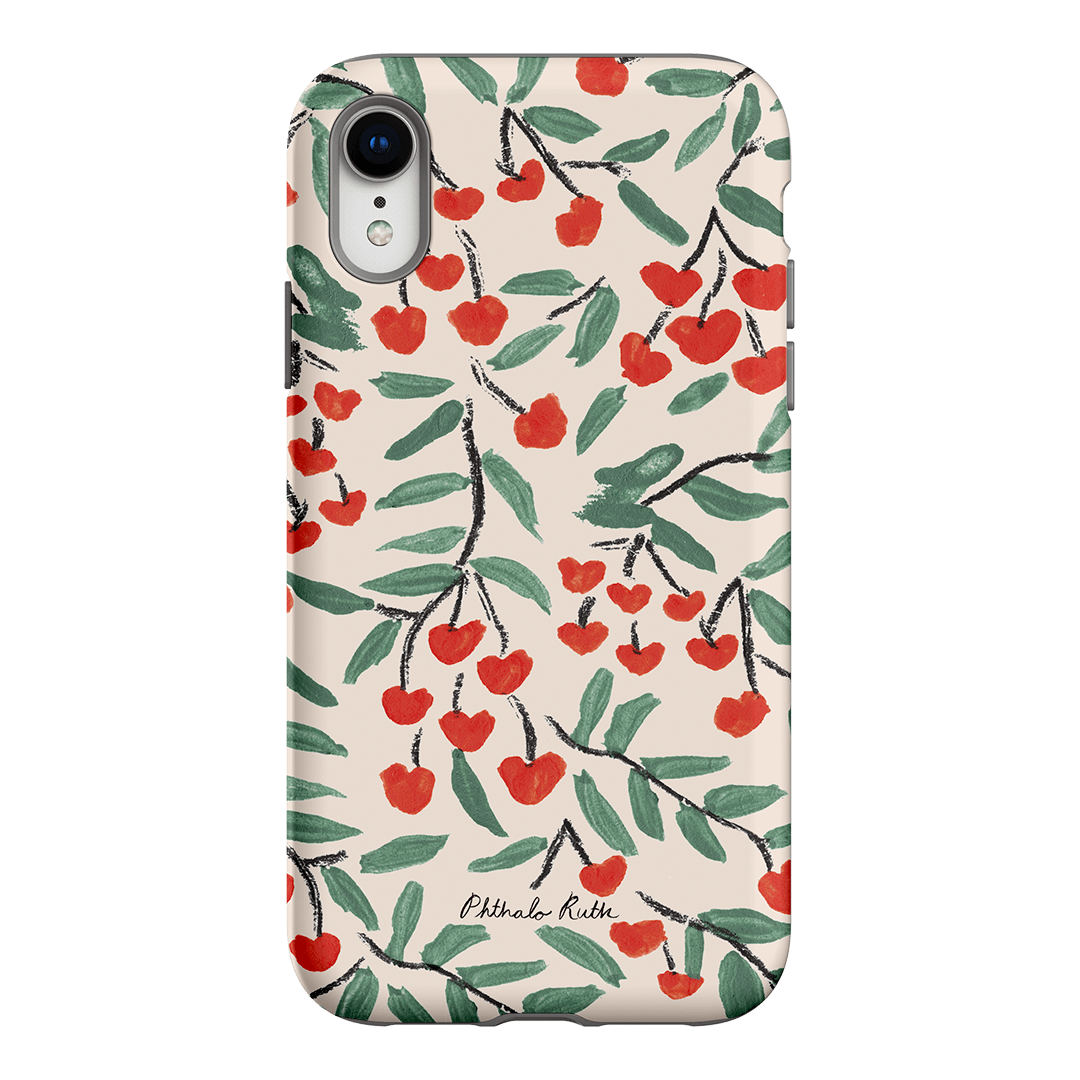 Cherry Love Printed Phone Cases iPhone XR / Armoured by Phthalo Ruth - The Dairy