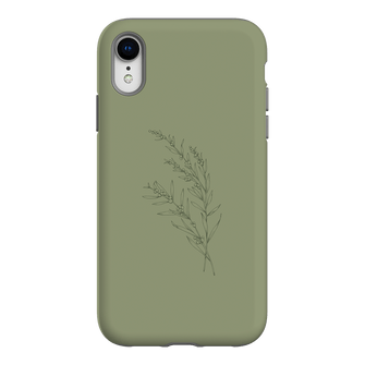 Khaki Wattle Printed Phone Cases iPhone XR / Armoured by Typoflora - The Dairy
