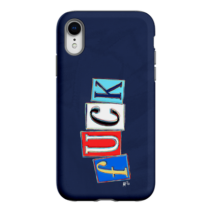 Lil Fcks Blue Printed Phone Cases iPhone XR / Armoured by Margarbs Art - The Dairy