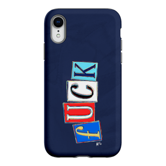 Lil Fcks Blue Printed Phone Cases iPhone XR / Armoured by Margarbs Art - The Dairy