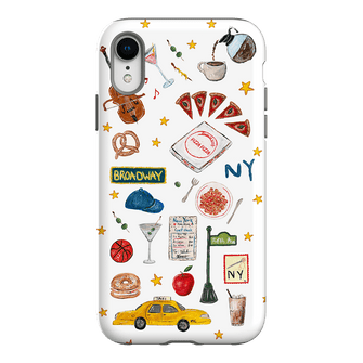 NYC White Printed Phone Cases iPhone XR / Armoured by BG. Studio - The Dairy