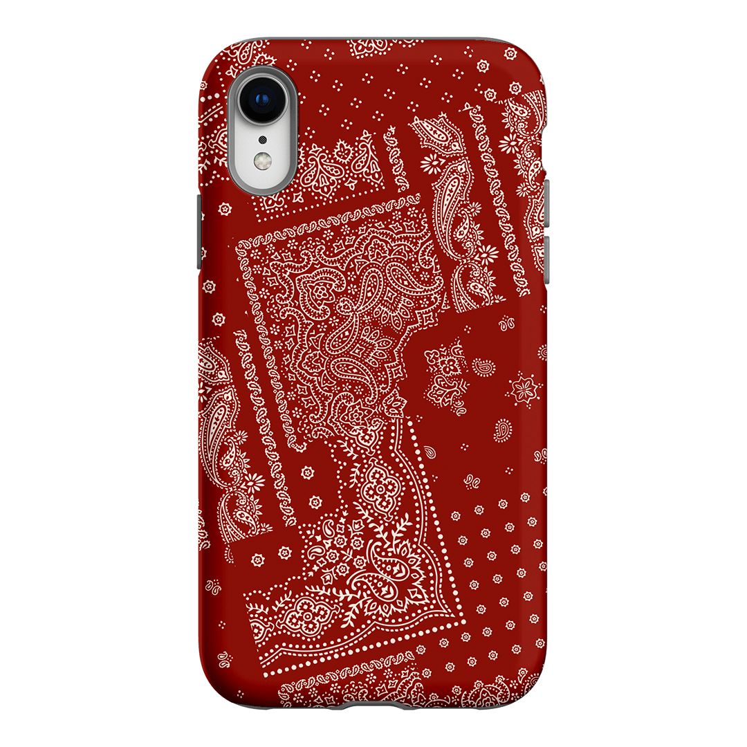 Paisley Crimson Printed Phone Cases iPhone XR / Armoured by The Dairy - The Dairy