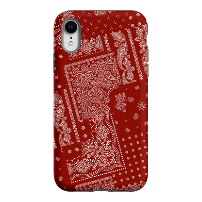 Paisley Crimson Printed Phone Cases iPhone XR / Armoured by The Dairy - The Dairy