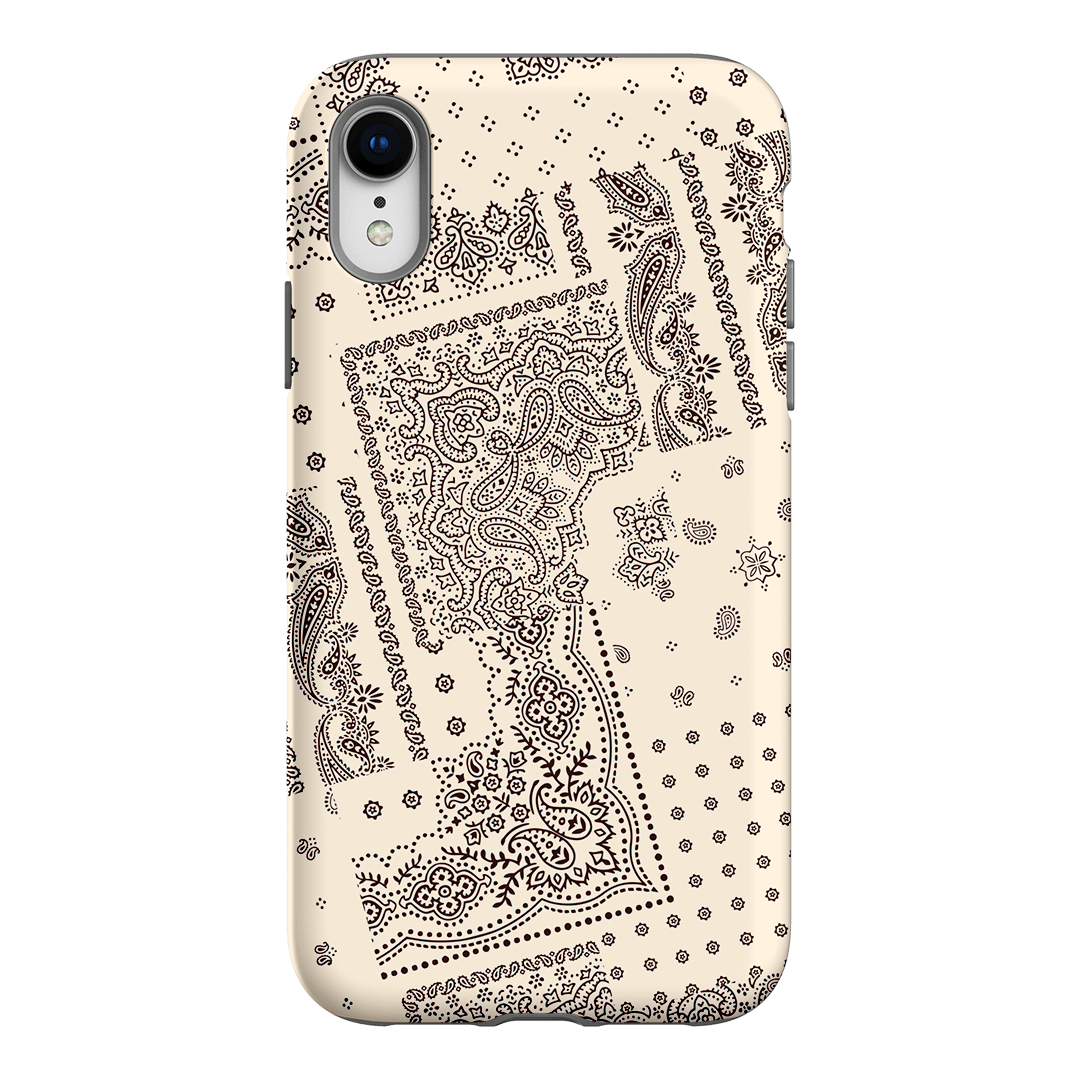 Paisley Ecru Printed Phone Cases iPhone XR / Armoured by The Dairy - The Dairy