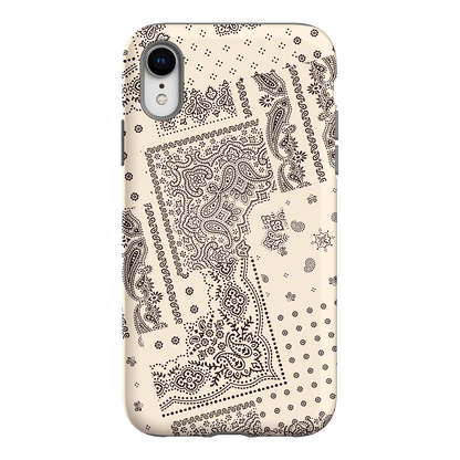 Paisley Ecru Printed Phone Cases iPhone XR / Armoured by The Dairy - The Dairy