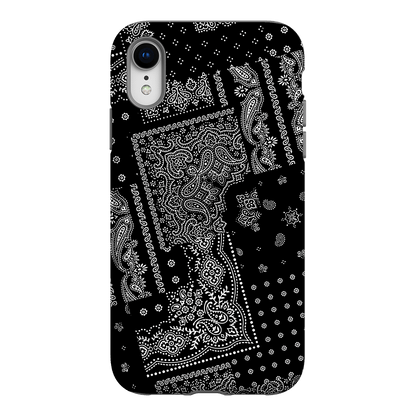 Paisley Noir Printed Phone Cases iPhone XR / Armoured by The Dairy - The Dairy