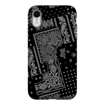 Paisley Noir Printed Phone Cases iPhone XR / Armoured by The Dairy - The Dairy