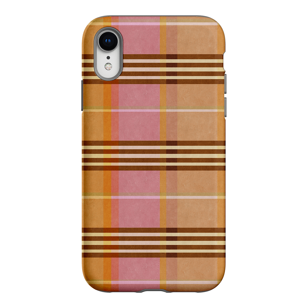 Peachy Plaid Printed Phone Cases iPhone XR / Armoured by Fenton & Fenton - The Dairy