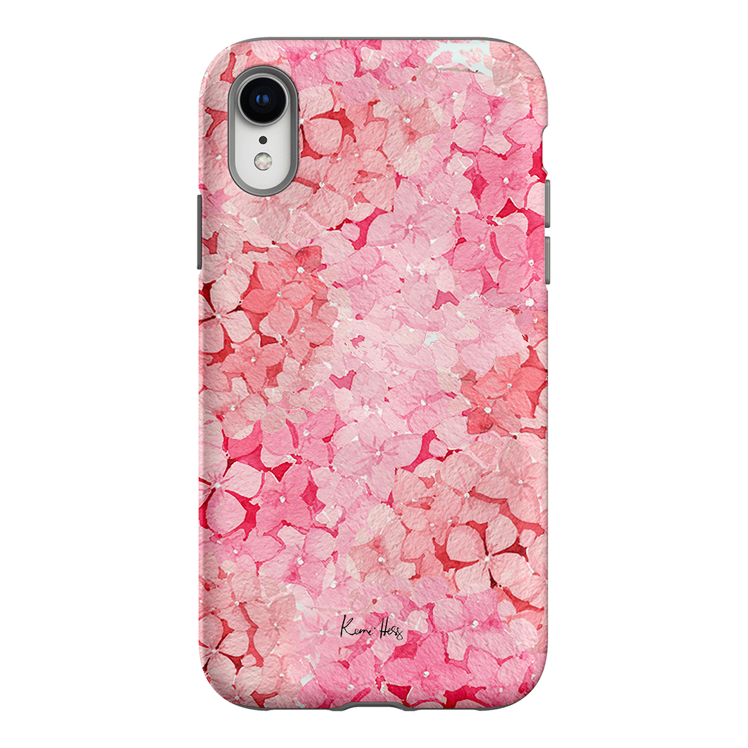 Hydrangea Pink Printed Phone Cases iPhone XR / Armoured by Kerrie Hess - The Dairy