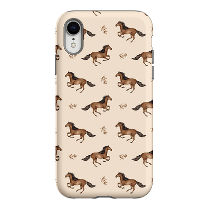 Running Horse Printed Phone Cases iPhone XR / Armoured by Kasiags Art - The Dairy