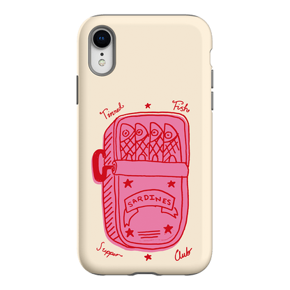 Sardine Social Red Printed Phone Cases iPhone XR / Armoured by The Dairy - The Dairy