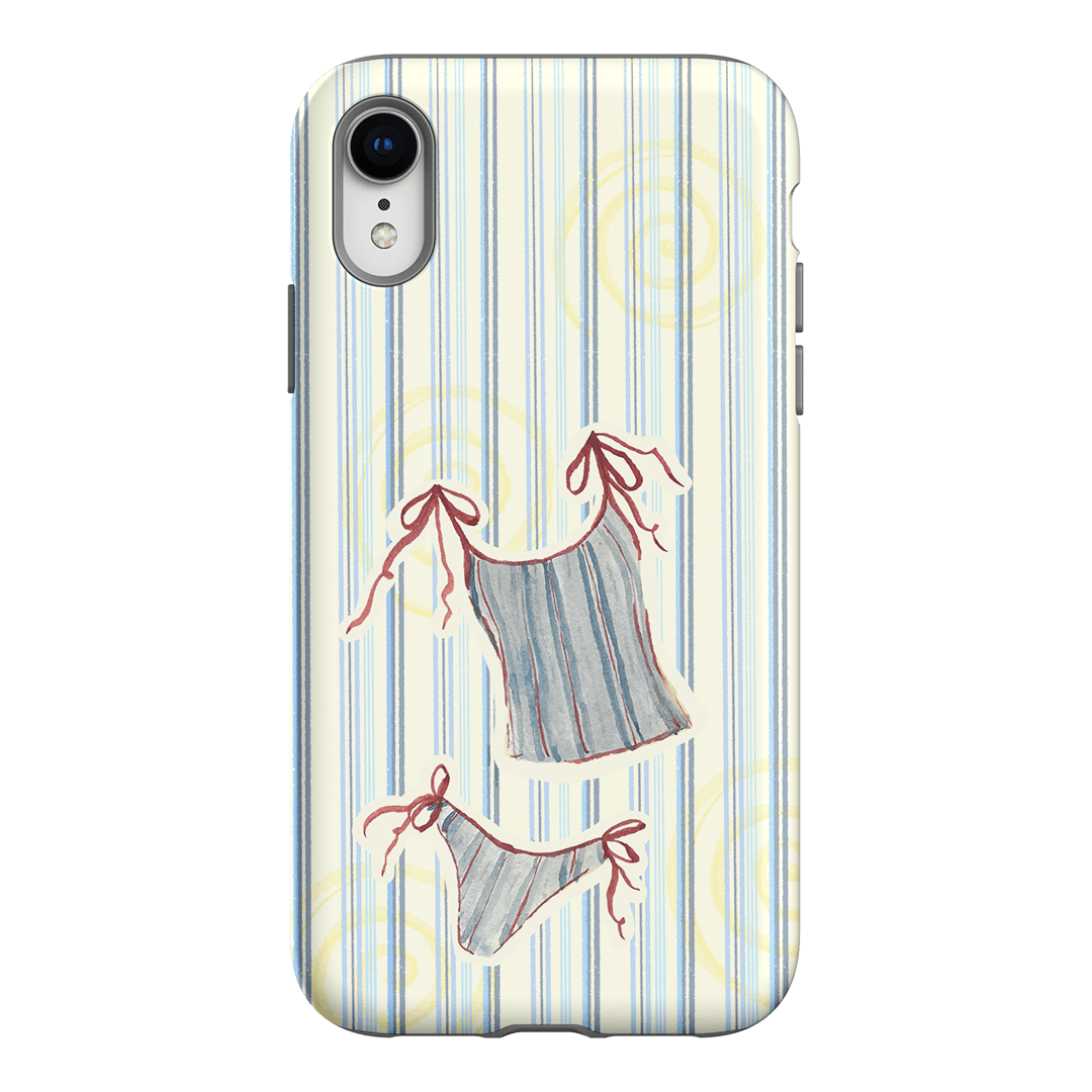 Stripe Tankini Printed Phone Cases iPhone XR / Armoured by Kayla Carr - The Dairy
