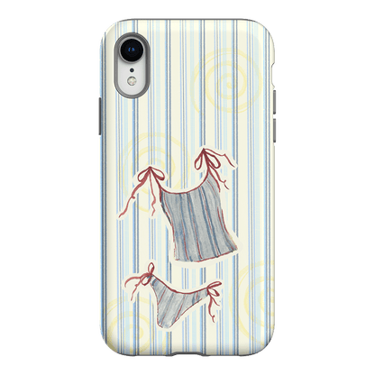 Stripe Tankini Printed Phone Cases iPhone XR / Armoured by Kayla Carr - The Dairy