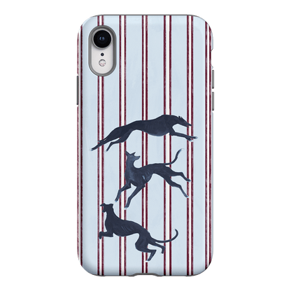 Stripey Hounds Printed Phone Cases iPhone XR / Armoured by Lisa Hu - The Dairy