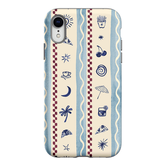 Summer Snacks Blue Printed Phone Cases iPhone XR / Armoured by Charlie Taylor - The Dairy