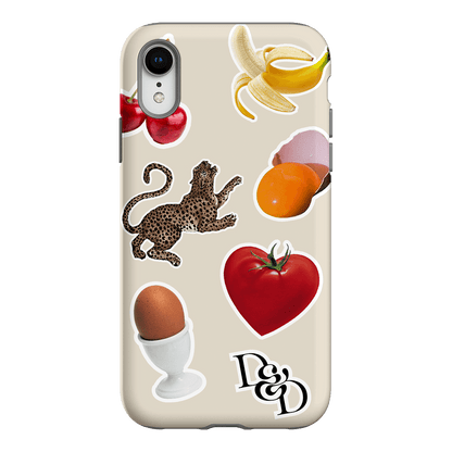 Sunday Stickers Cream Printed Phone Cases iPhone XR / Armoured by Desmond & Dempsey - The Dairy