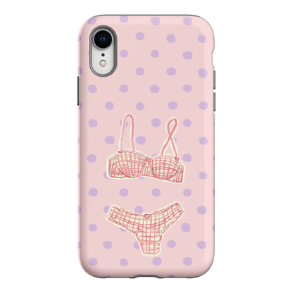 Vintage Gingham Printed Phone Cases iPhone XR / Armoured by Kayla Carr - The Dairy