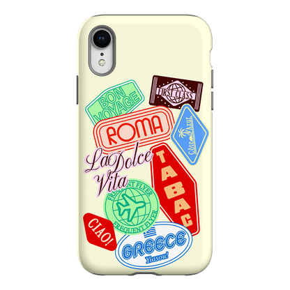 Well Travelled Printed Phone Cases iPhone XR / Armoured by The Dairy - The Dairy