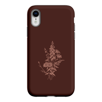 Wildflowers Mocha Printed Phone Cases iPhone XR / Armoured by Typoflora - The Dairy