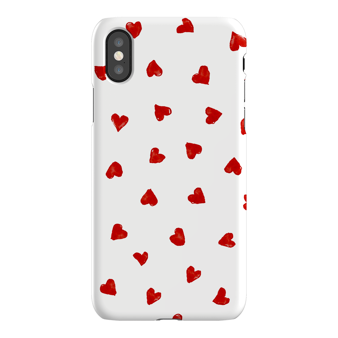Love Hearts Printed Phone Cases iPhone XS / Snap by Oak Meadow - The Dairy