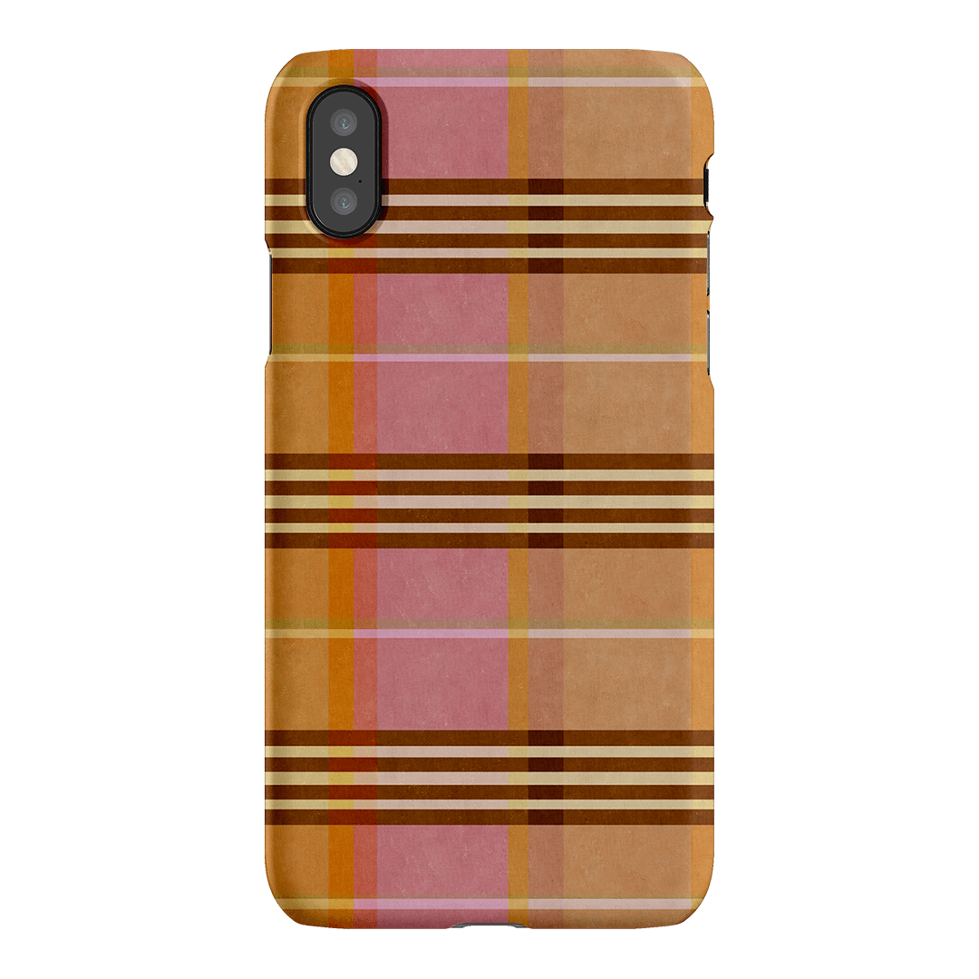 Peachy Plaid Printed Phone Cases iPhone XS / Snap by Fenton & Fenton - The Dairy