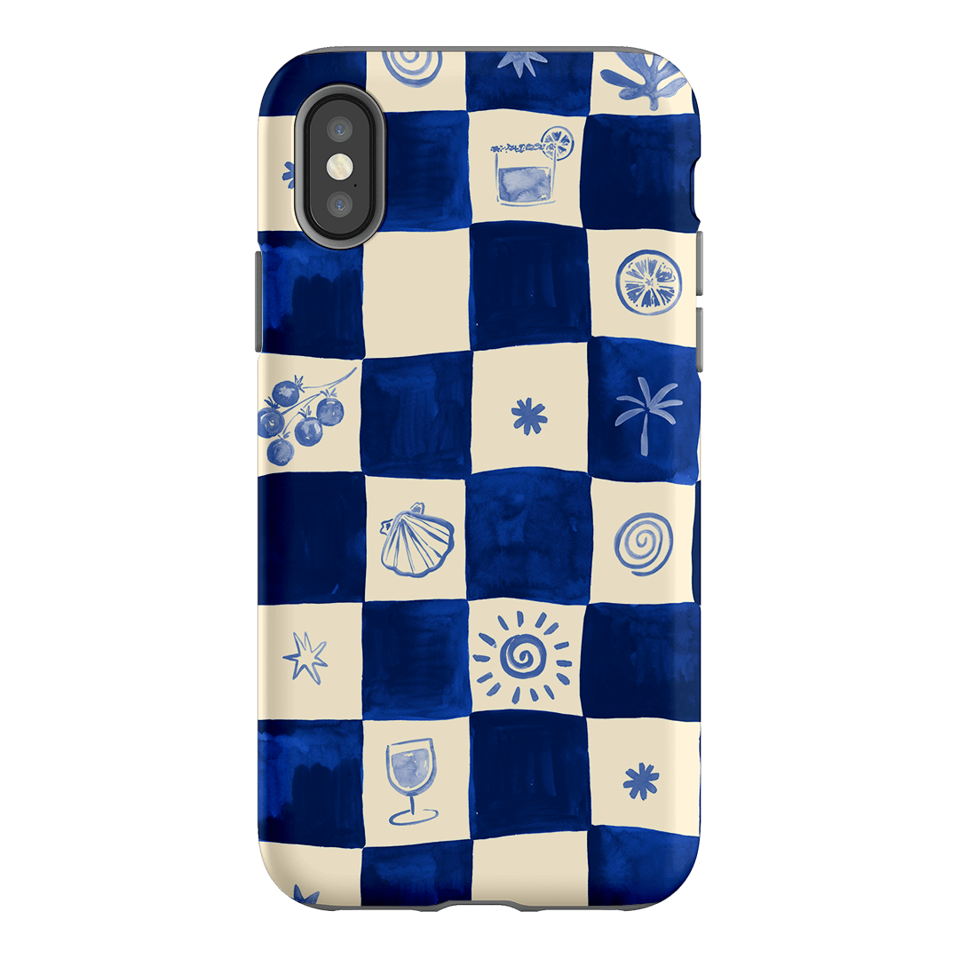 Afternoon Mezze Azure Printed Phone Cases iPhone XS / Armoured by Charlie Taylor - The Dairy
