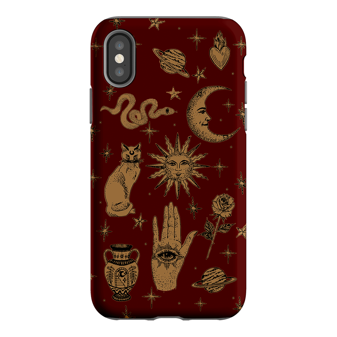 Astro Flash Red Printed Phone Cases iPhone XS / Armoured by Veronica Tucker - The Dairy