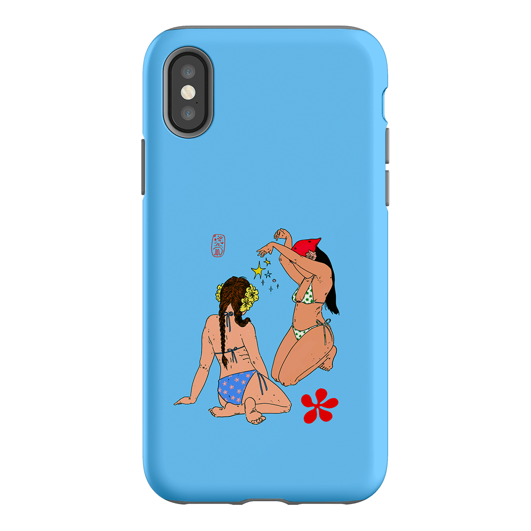 Babe Magic Blue Printed Phone Cases iPhone XS / Armoured by Easty Beasty - The Dairy