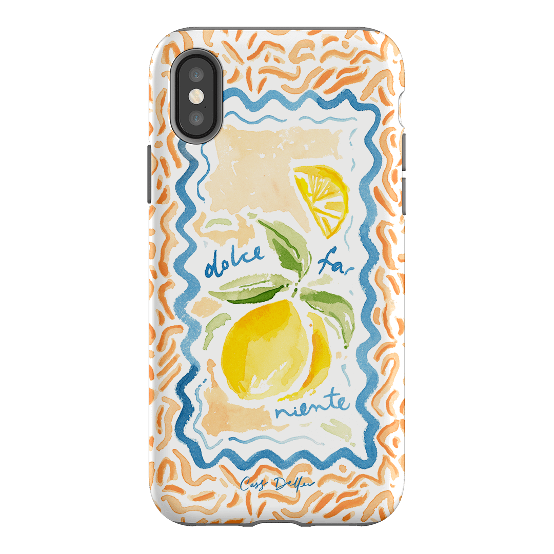 Dolce Far Niente Printed Phone Cases iPhone XS / Armoured by Cass Deller - The Dairy