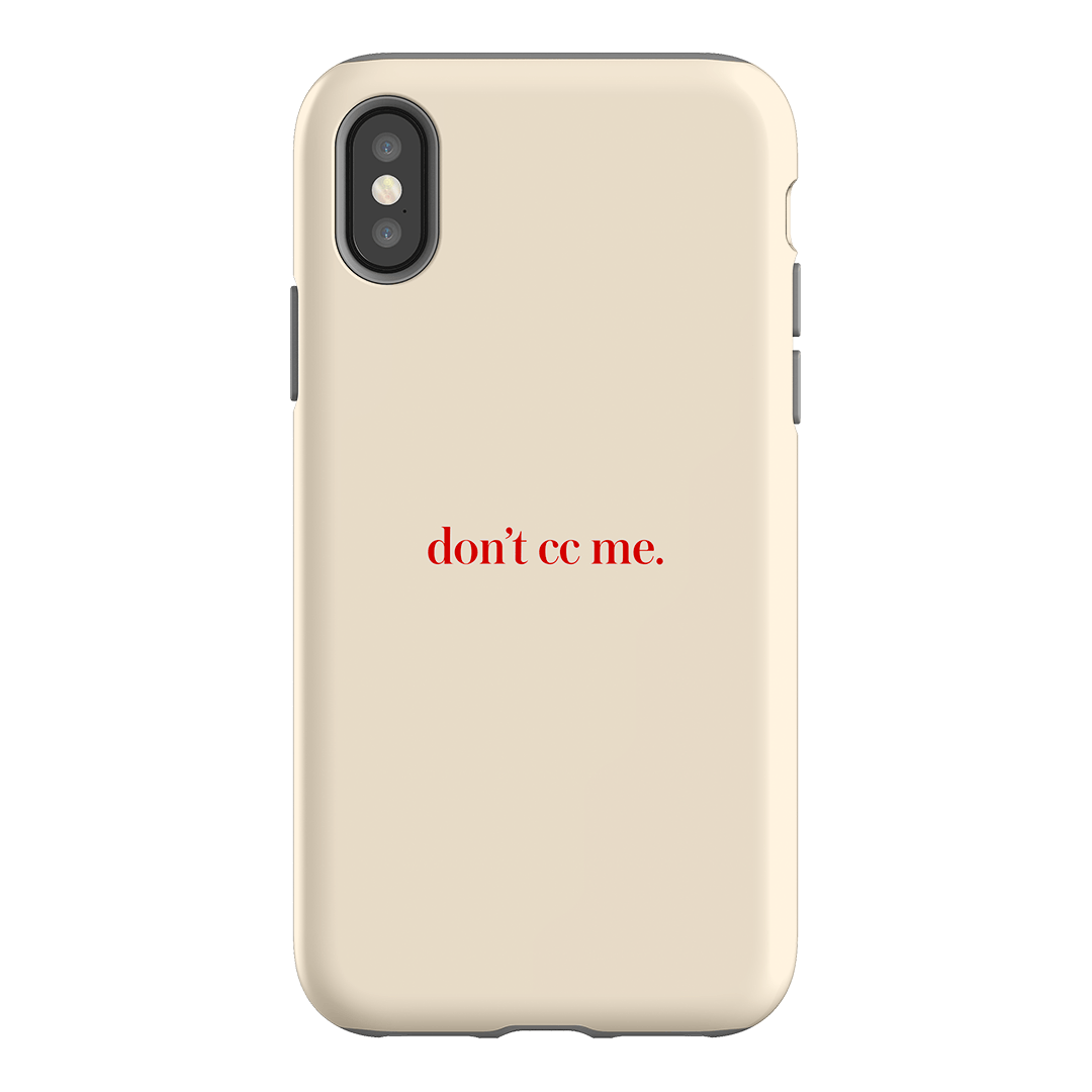 Don't CC Me Red Printed Phone Cases iPhone XS / Armoured by The Dairy - The Dairy