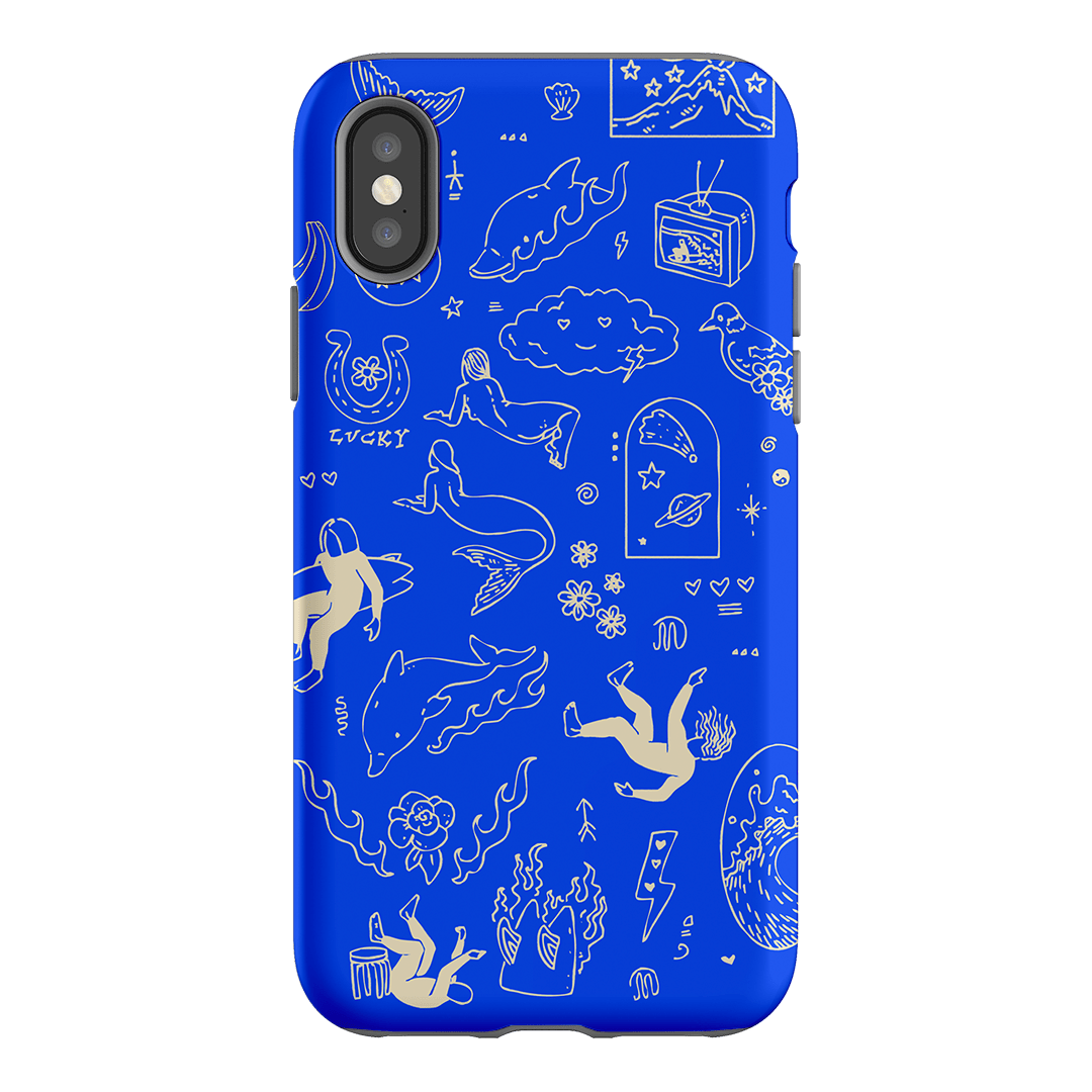 Easty Flash Blue Printed Phone Cases iPhone XS / Armoured by Easty Beasty - The Dairy