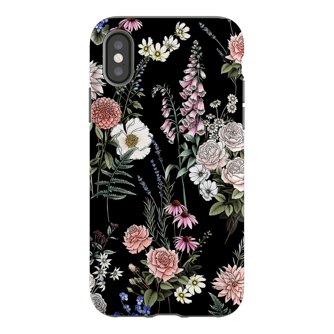 Garden Party Noir Printed Phone Cases iPhone XS / Armoured by Typoflora - The Dairy