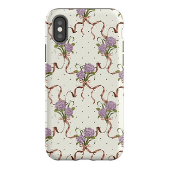 Hydrangea Ribbon Printed Phone Cases iPhone XS / Armoured by Veronica Tucker - The Dairy