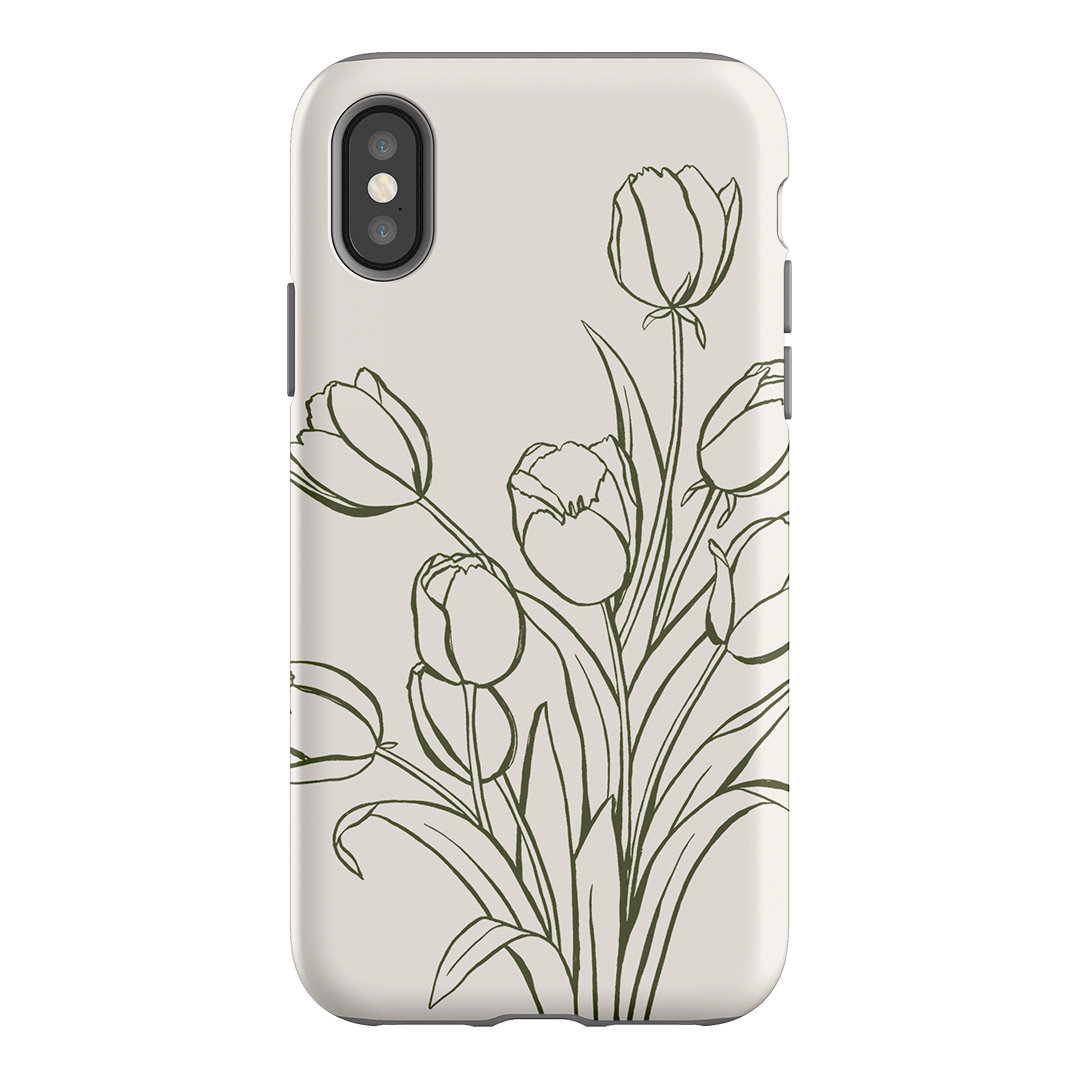 Inked Tulips Printed Phone Cases iPhone XS / Armoured by Typoflora - The Dairy