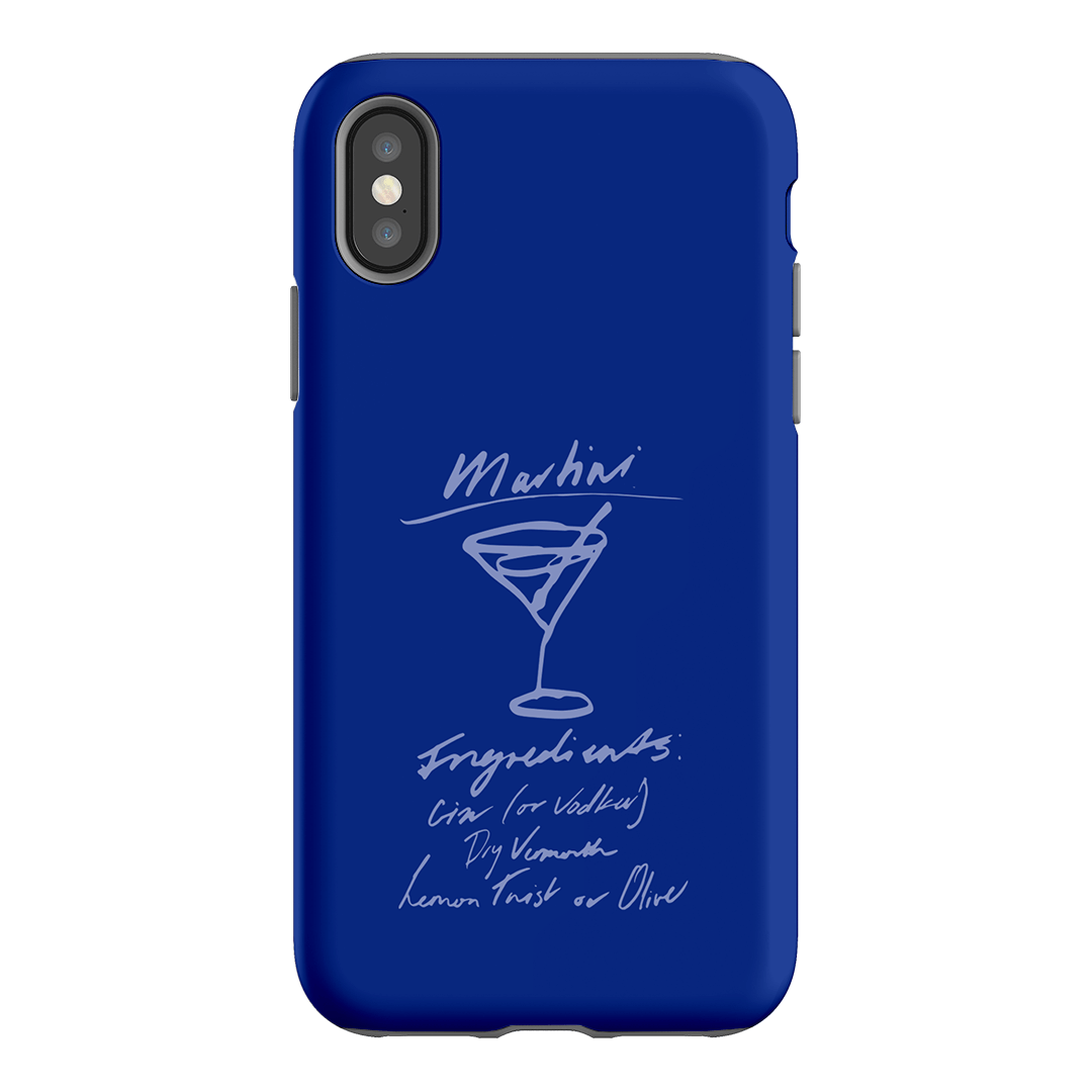 Martini Mood Blue Printed Phone Cases iPhone XS / Armoured by The Dairy - The Dairy