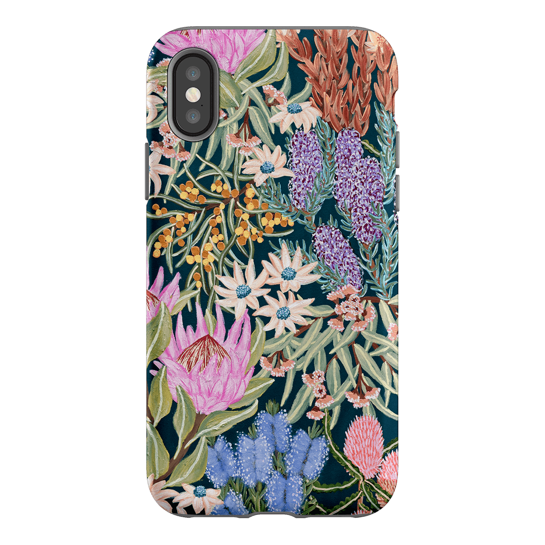 Moonlit Floral Printed Phone Cases iPhone XS / Armoured by Amy Gibbs - The Dairy