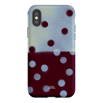 Plum Polka Dot Printed Phone Cases iPhone XS / Armoured by Jasmine Dowling - The Dairy
