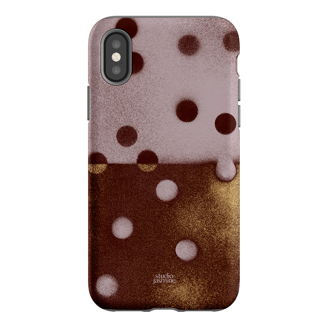 Rust Polka Dot Printed Phone Cases iPhone XS / Armoured by Jasmine Dowling - The Dairy