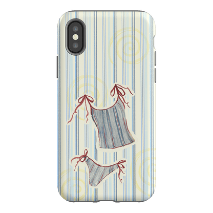 Stripe Tankini Printed Phone Cases iPhone XS / Armoured by Kayla Carr - The Dairy