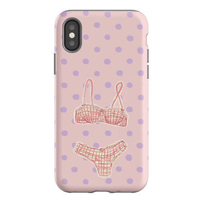 Vintage Gingham Printed Phone Cases iPhone XS / Armoured by Kayla Carr - The Dairy