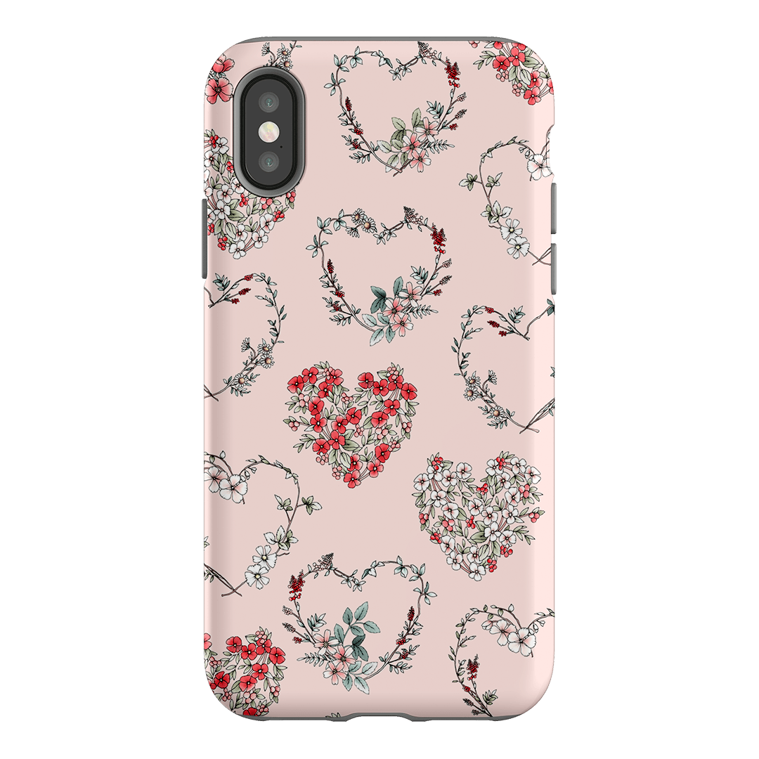 Wild Heart Wreath Printed Phone Cases iPhone XS / Armoured by Typoflora - The Dairy