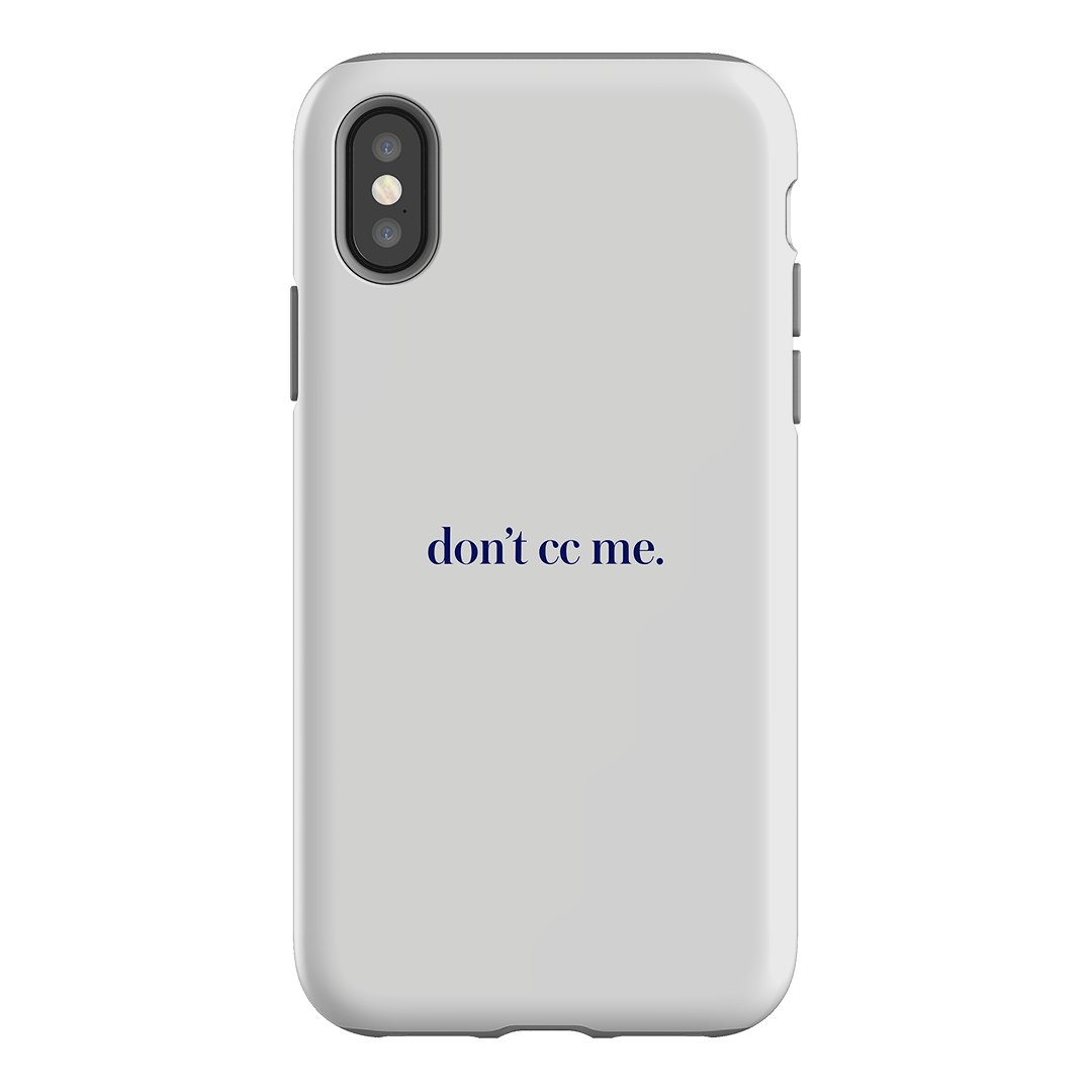 Don't CC Me Blue Printed Phone Cases iPhone XS / Armoured by The Dairy - The Dairy