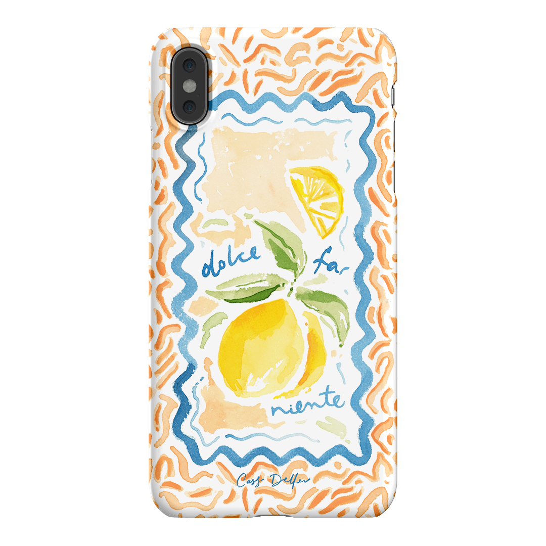 Dolce Far Niente Printed Phone Cases iPhone XS Max / Snap by Cass Deller - The Dairy