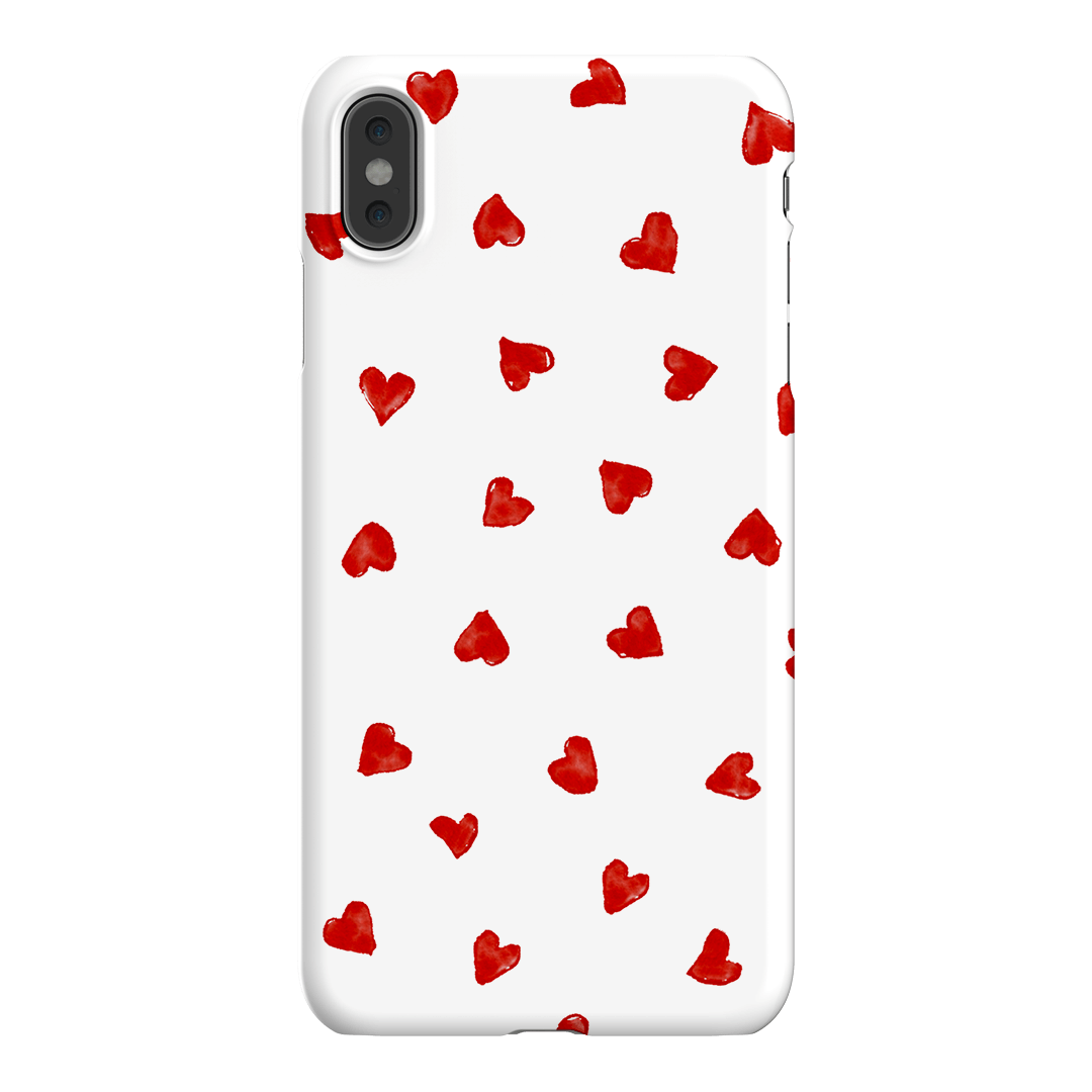 Love Hearts Printed Phone Cases iPhone XS Max / Snap by Oak Meadow - The Dairy